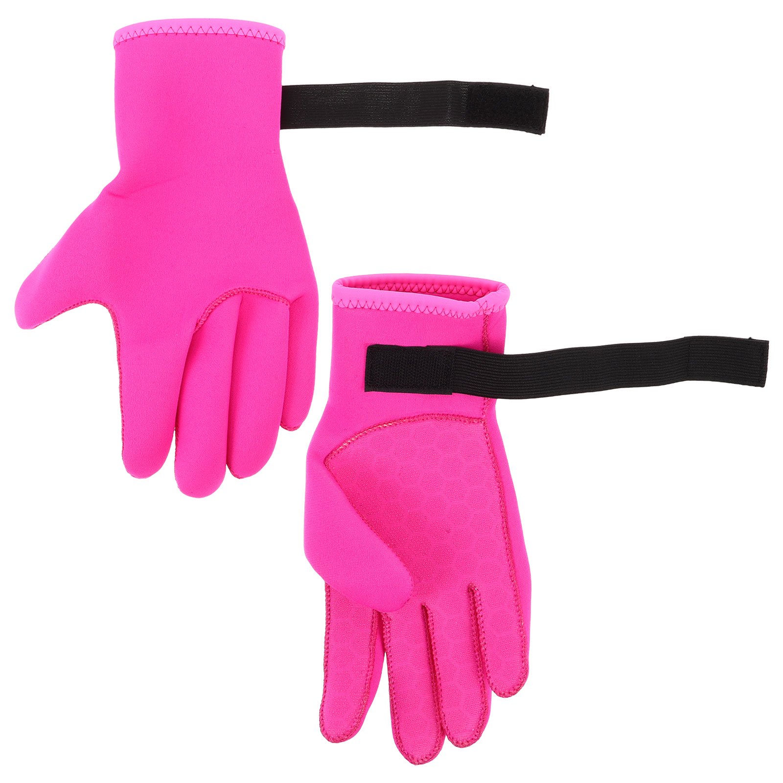 UPGRATOR 1Pair Neoprene Diving Gloves Rosy Color with Anti Slip for Snorkeling and Fishing