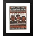 thumbnail image 2 of Rachael Romero 15x18 Black Modern Framed Museum Art Print Titled - Fight for the International Hotel. Decent Low-Income Housing is Everybody's Right. it is Right to Rebel Against Eviction (1, 2 of 5