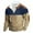 Khaki, variant on BADHUB Men's Big & Tall Sweatshirts 1/4 Zip Fleece Pullover Color Block Western Cowboy Sweatshirt Elbow Patche Winter Tops Clearance Khaki,L
