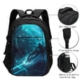 thumbnail image 3 of Disketp Futuristic Jet Ski Adventure Mochila de Viaje Estampada para Laptop con Puerto de Carga USB, Mochila Impermeable para Computadora – Regalo para Hombres y Mujeres, 3 of 7