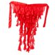 thumbnail image 3 of Pañuelo de cadera para danza del vientre para mujer, falda de cintura para danza del vientre, cinturón de cadera con borlas Rojo, 3 of 9
