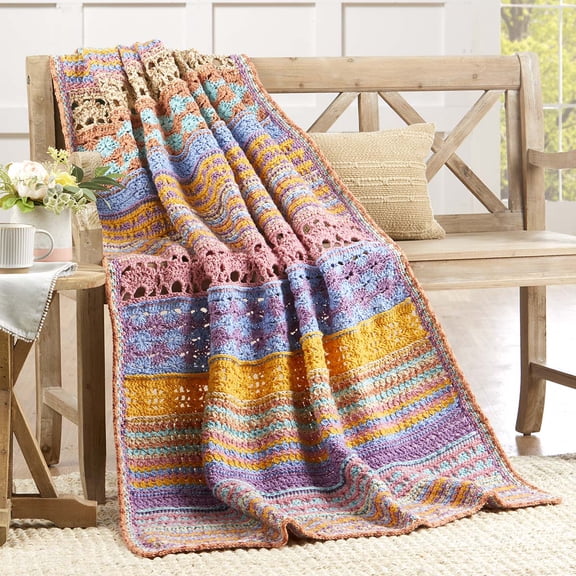Herrschners® Stitch Symphony Afghan Crochet Kit