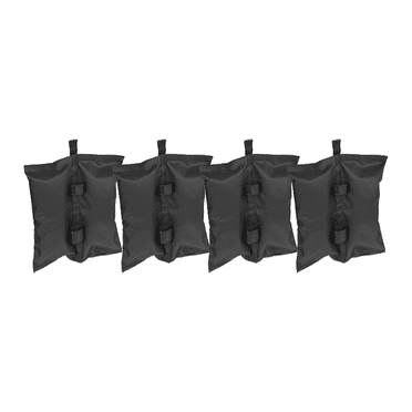 OASISHOME Weight Sand Bags for Pop up Canopy Tent Gazebos, Leg Canopy Weights Bags for Outdoor Sun Shelter Canopy,Patio,Set of 4(Black)