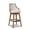 Gray, variant on Bahama 30" Cane Rattan High-Back Swivel Counter Stool with Recessed Arms Taupe Beige Textured Weave
