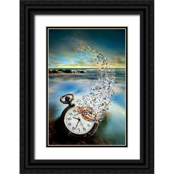 Wijaya, Sandy 11x14 Black Ornate Wood Framed with Double Matting Museum Art Print Titled - The Vanishing Time