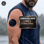 OhmRx Adhesive Patches for Libre 2 & Libre 2 Plus – Pre‑Cut, Flexible, 25‑Pack (Multicolor)