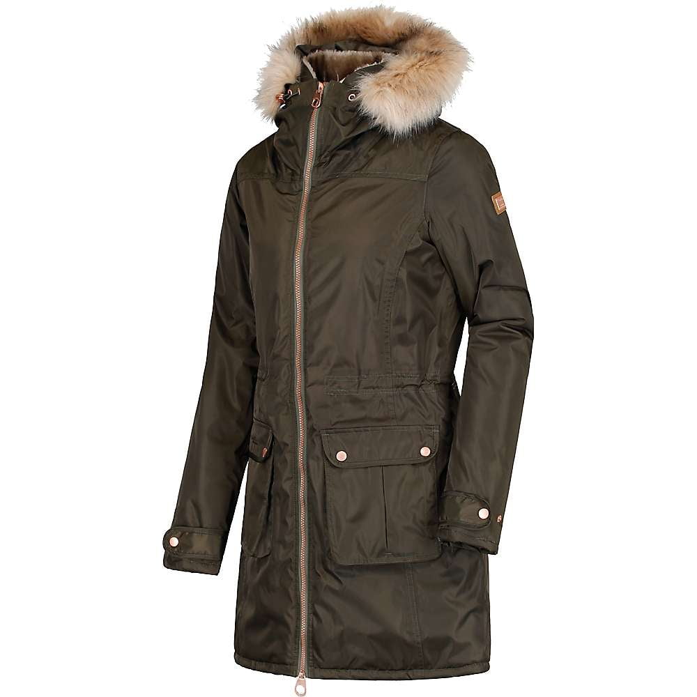 women's lucasta waterproof insulated parka jacket rumba red