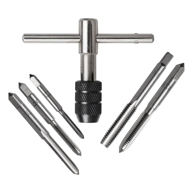 Juego De Llaves En T De 6 Uds Con Grifos De M3-m8 Métricos, Broca, Herramienta De Pisado De Tornillo De Metal