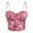 Pink, variant on Women's Sparkly Sequin Bustier Crop Top Shiny Sequin Push Up Club Party Corset Top Glitter Camisole Tank Top Spaghetti Strap Top Tight Fitting Tank Top Trendy Sleeveless Tube Tops Black M