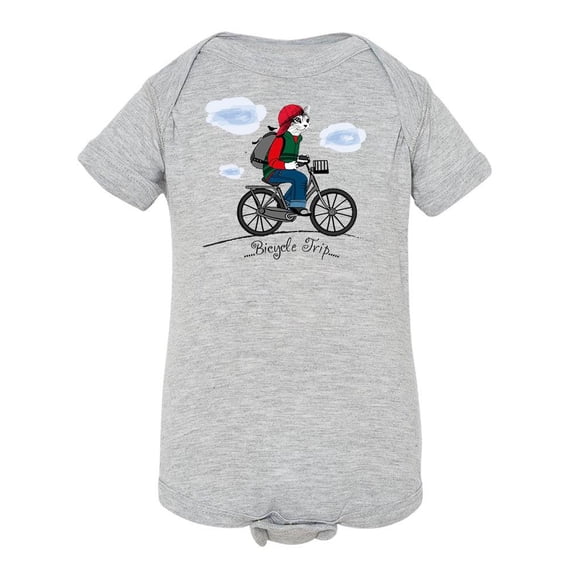 Cat With Bicycle Bodysuit Infant -Image by Shutterstock,  Newborn