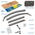 thumbnail image 5 of Goodyear Shatterproof In-Channel Window Deflectors for Hyundai Tucson 2016-2021, Rain Guards, Window Visors for Cars, Vent Deflector, Car Accessories, 4 pcs - GY007963, 5 of 7