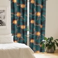 thumbnail image 2 of Ambesonne Butterfly Curtains, Art Night Jungle Wings, Pair of 28"x63", Teal Marigold Cocoa, 2 of 5