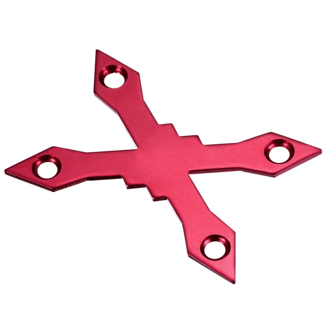 Unique Bargains Joint de Planche à Roulettes Protecteur de Pont Longboard Anti-Fuite Matériel Protecteur Rouge Forme x