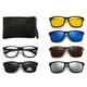 thumbnail image 1 of Gafas de sol magnéticas multifuncionales polarizadas UV400 - Incluye 5 lentes, ligeras y cómodas, elegantes para hombres, visión nocturna perfecta, 1 of 5
