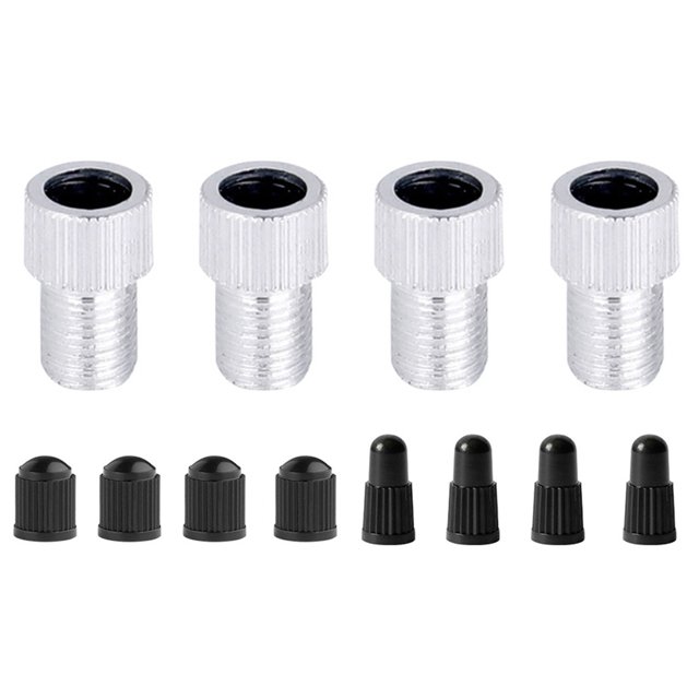 Adaptador de válvula Presta a Schrader para bicicleta, convertidor de válvula Presta a Schrader Presta, 4 piezas