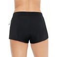 thumbnail image 2 of Avia Women's and Women's Plus Size Rich Black Swim Short Swimsuit Bottom, 2 of 4