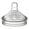 NUK Simply Natural Fast Flow Bottle Nipples, 2-Pack, Silicone
