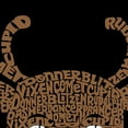 thumbnail image 3 of Peeking Reindeer - Men's Word Art Hooded Sweatshirt, 3 of 3