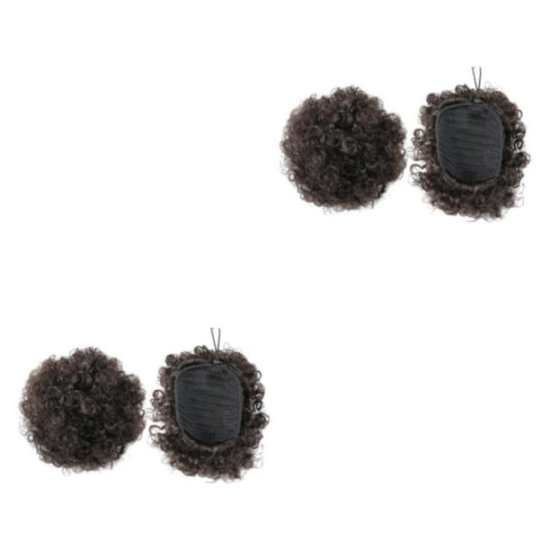 Soidarity Moño de pelo de cola de caballo Afro Puff único añade elegancia al peinado fibra práctica y hermosa Type1 NO1