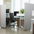 thumbnail image 6 of Stand Up Desk Store ReFocus Freestanding Noise Reducing Acoustic Room Wall Divider Office Partition (Cool Grey, 72"  x 66" , Zippered 3-Pack), 6 of 9