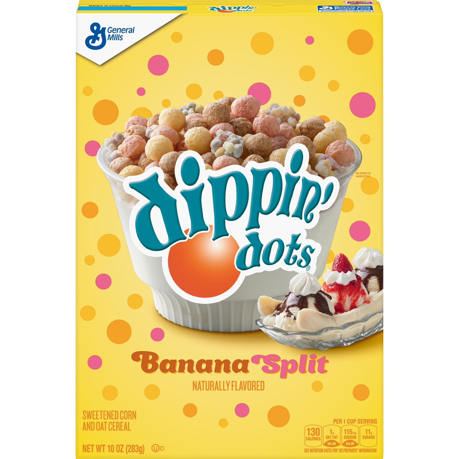 Banana Split Dippin' Dots Breakfast Cereal, 10 oz