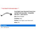 thumbnail image 2 of Front Right Lower Rearward Control Arm and Ball Joint Assembly - Compatible with 2016 - 2020 Audi A4 2017 2018 2019, 2 of 2