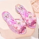 thumbnail image 1 of Disney Kids Princess Shoes Frozen Elsa Bowknot Zapatillas de interior de tacón bajo Casual Girls Party Wedding Leather Shoes Size25 plantilla 16.5 cm Gao Jinjia LED, 1 of 2