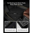 thumbnail image 4 of 3W Floor For BMW X5 2019-2023 Front Rear 2 Rows Carpet Mats Harmless Heavy Duty Custom Fit Floor Mats Liner Black, 4 of 6