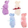 thumbnail image 1 of Shisuyan Cute Hand Towel Pink Thickened Material 4Pcs 7.9x3.1in, 1 of 8
