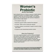 Spring Valley Womens Probiotic Dietary Supplement Vegetarian Capsules for Digestive Health, Cranberry, 60 Count Value Size
