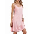thumbnail image 3 of Women's Cover Up Dresses Eyelet Loose Sleeveless Sundresses Tank Dress for Summer Casual Pink XL, 3 of 10