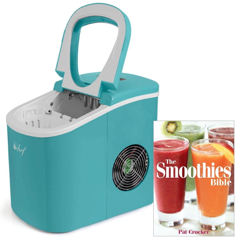 Deco Chef Compact Electric Ice Maker (Turquoise) with The Smoothies