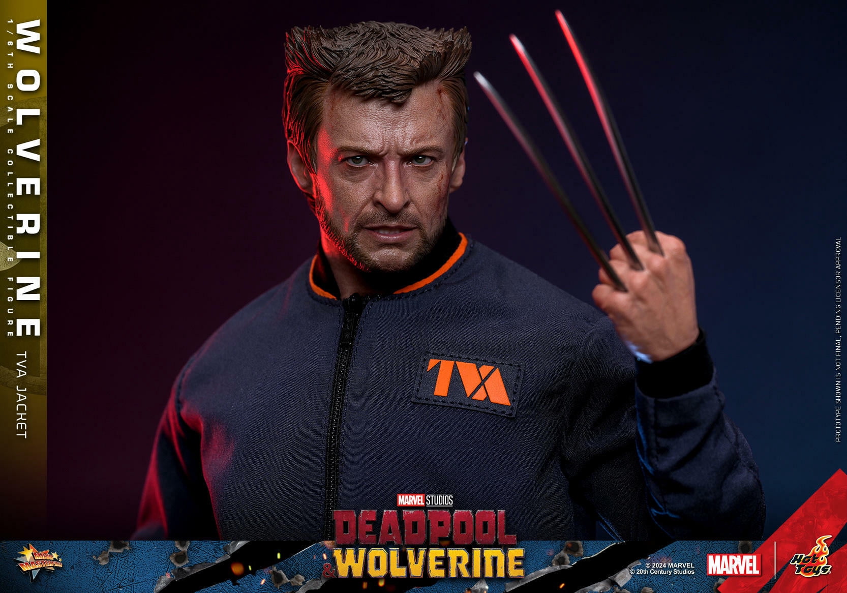 Wolverine TVA Jacket Version 1/6 scale 12" Figure Hot Toys Marvel 913607 MMS756