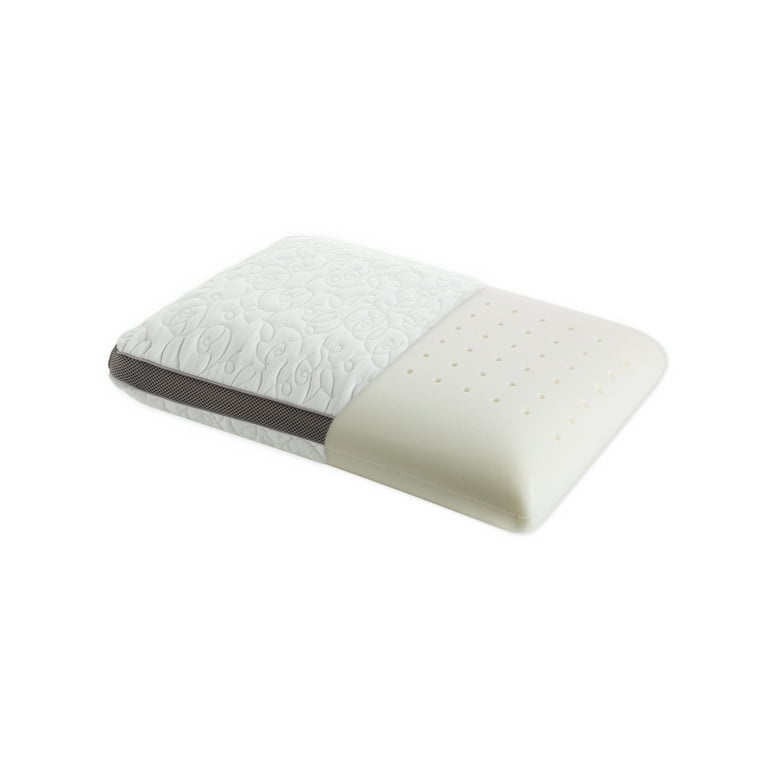 Perfect Cloud Double Airflow Ventilated Memory Foam Bed Pillow 5.5 inch Breathable Cooling Medium Loft Standard