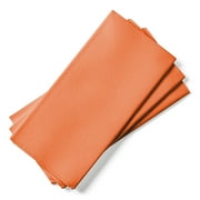 Singular Paper Napkins - Linen-Like Dinner Napkins - Everyday Table Napkins - 15.75" x 15.75" (50 Count Terracotta)