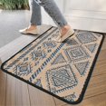 thumbnail image 4 of Blue Geometric Diamond Triangle Pattern Door Rugs,Washable Non Slip Door Mats Indoor,Decorative Door Mats,Entry Mat Indoor for Entrance,Bedroom,Kitchen,Bathroom,30"x17", 4 of 6