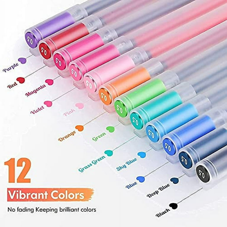 Colorful Pens Colored Pens for Bullet Journaling Note Taking Writing  Drawing Coloring, Japanese Stationery Korea Fine Point Pens, Office School