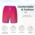 thumbnail image 5 of Lsque Mens Swim Trunks Light Purple Glitter Pattern - Bathing Suit Compression Liner - Beach Swim Shorts Swimwear - (S-3XL) - Stretch Quick Dry -Small, 5 of 9