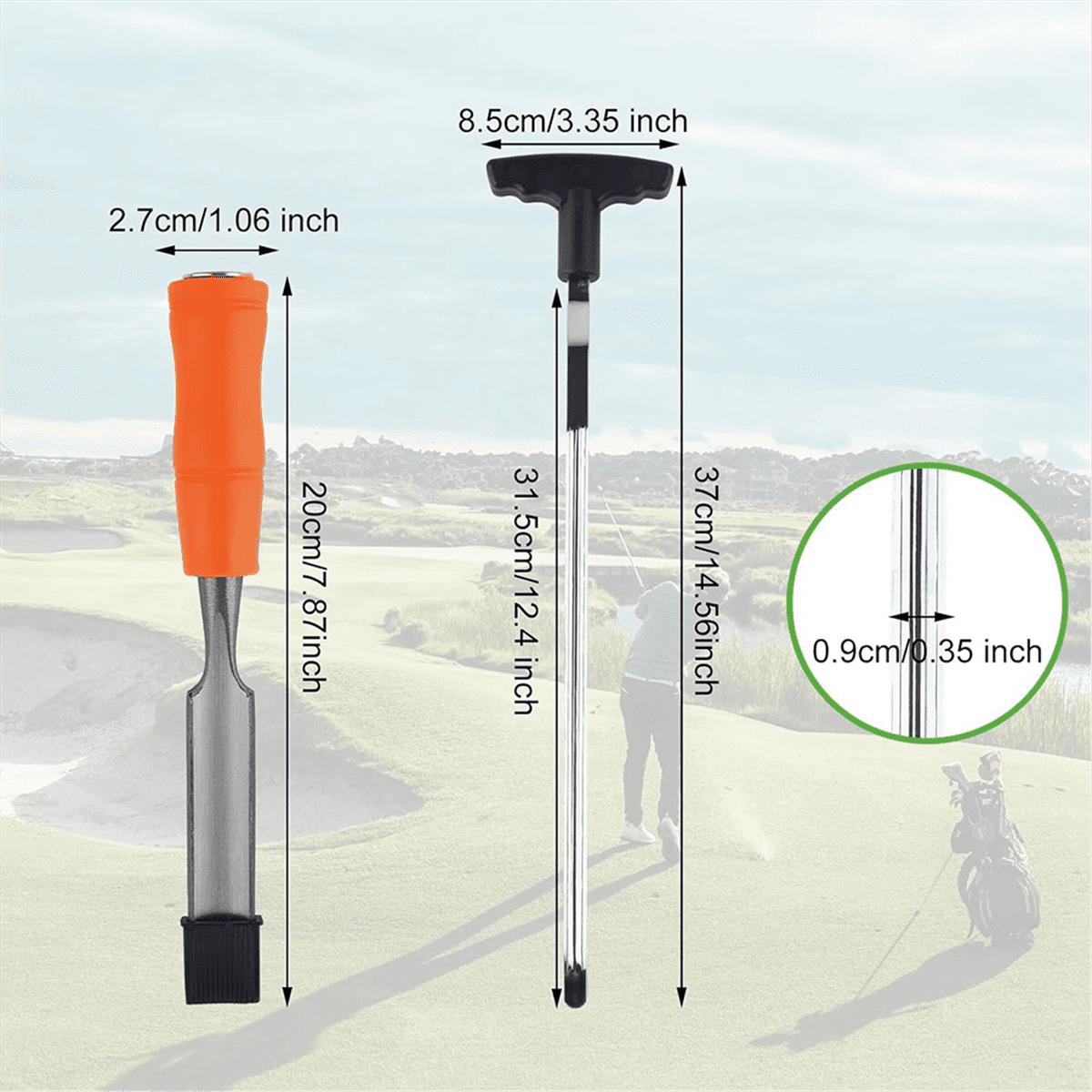 Golf Grip Removal Tool & Golf Grips Tape Remover, V-Groove Grip Remover Saver Repair Tool Essential Accessories