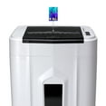 thumbnail image 3 of Aurora GB 120-Sheet Auto Feed Micro-Cut Paper Shredder with Pullout Basket, White/Black, 3 of 8