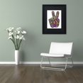 thumbnail image 2 of Trademark Fine Art "Psychedelic Mehndi Peace Sign" Canvas Art by Kathy G. Ahrens, Black Matte, Black Frame, 2 of 3