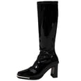 thumbnail image 2 of YTCAMLO Womens Knee High Boots Vintage Pointed Toe Block Heeled Disco Long Boots Comfortable Fall Winter Dress Gogo Boot, 2 of 6