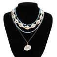 thumbnail image 5 of Collar de concha con lentejuelas en capas, estrella de mar, concha, collar para niñas, vacaciones en la playa, joyería para surfear, 5 of 5
