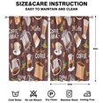 thumbnail image 2 of Coffee (144)_3 Curtains-blackout Curtains Bedroom Decor Living Room Darkening Grommet Window Drapes 2 Panels Set 52"x 84", 2 of 2