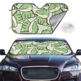thumbnail image 2 of Balery Cute Crocodile Print Car Windshield Sun Shade,Windshield Sunshade for Car Pickup Truck SUV Accessories-Small, 2 of 7