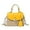 Yellow-b, variant on Straw Crossbody Bag for Women Hand Woven Shoulder Bag Leather Top Handle Small Boho Purse Rattan Beach Handbags