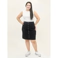 thumbnail image 2 of A3 Denim Women's Plus Size Midi Skirt, 2 of 4
