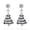 ER24Y0392, variant on 14K Gold Plated Bow Christmas Wreath Drop Dangle Earrings, Enamel Green Wreath Pendant Inlaid Star Accents & Hanging Bell Charm, Xmas Ear Jewelry Gift For Women Ladies