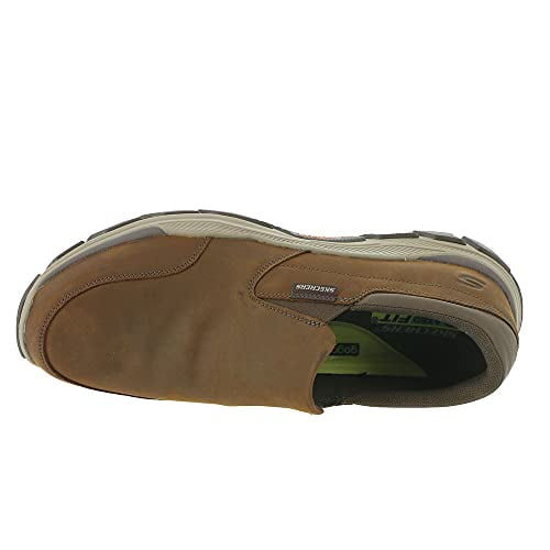 Skechers Respected Calum Mens Size 9 Brown Casual Classic Leather Slip On Shoes Skechers Men main image 2