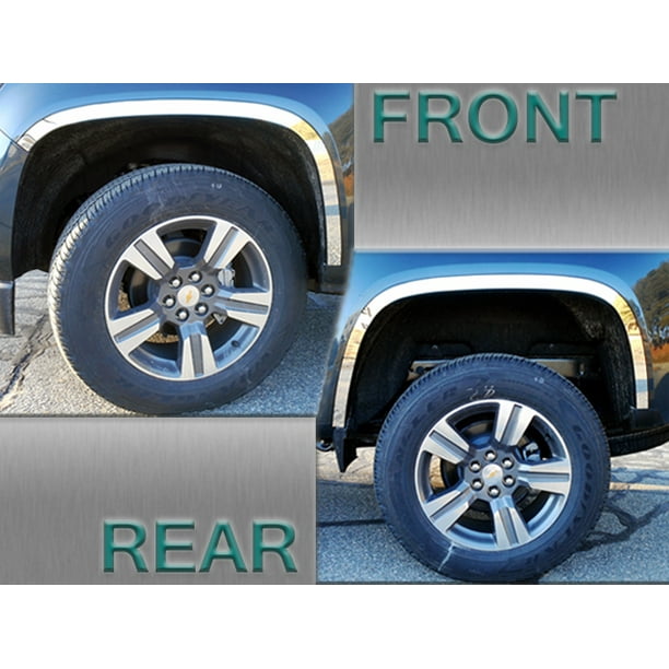 Stainless Steel Wheel Well Trim 4Pc Fits 20152020 Chevy Colorado